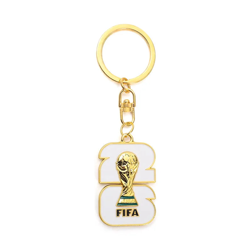 2026 World Cup Football Fan Metal Keychain Soccer Sports Souvenir