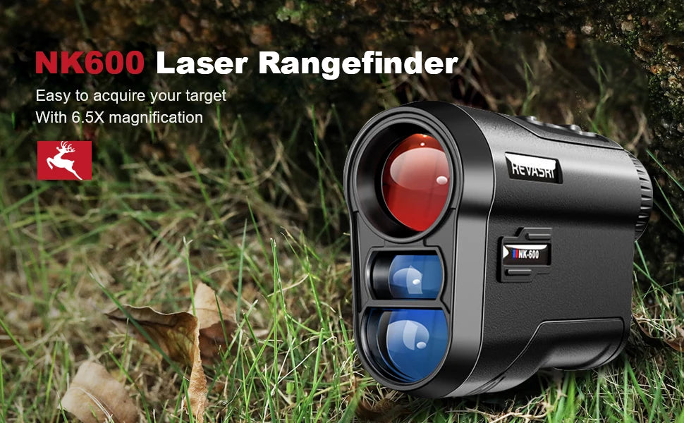 Golf Laser Rangefinder Rechargeable 600M/1000M 6X Magnification Monocular Telescope Range Finder for Outdoor Sports