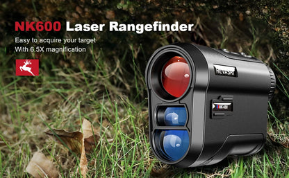 Golf Laser Rangefinder Rechargeable 600M/1000M 6X Magnification Monocular Telescope Range Finder for Outdoor Sports