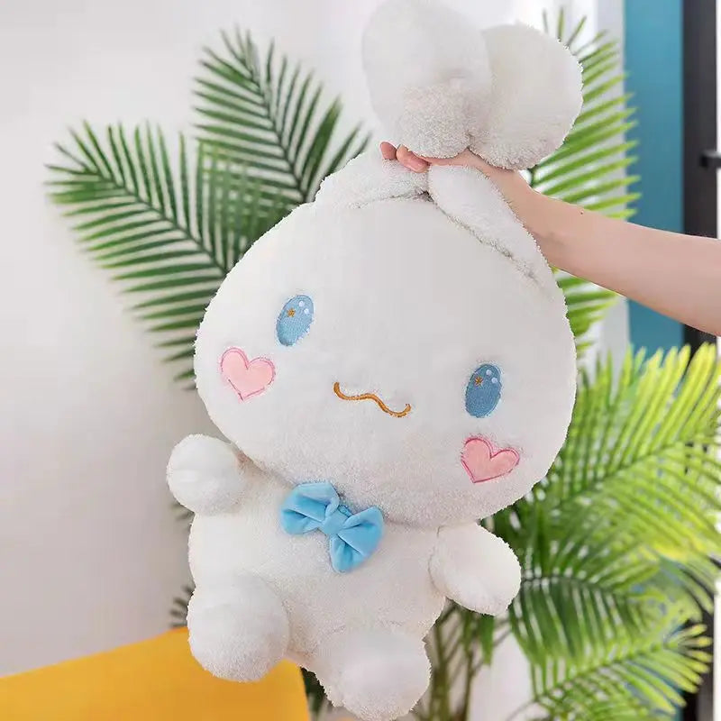 25-55CM Sanrio Kawaii Cinnamoroll Plush Toys Pillow Stuffed Animal Dog Cute Soft Doll Birthday Cartoon Anime Kids Christmas Toys