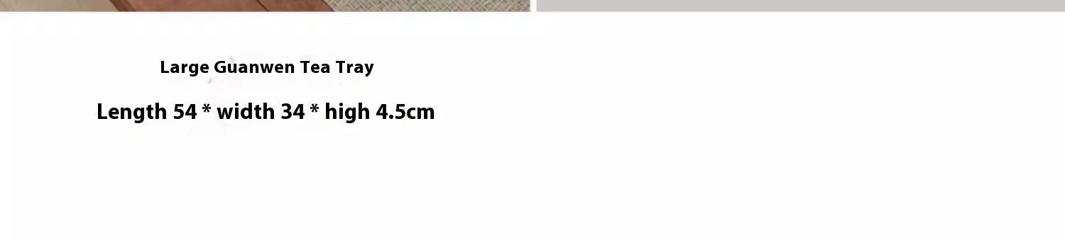 Tea Tray Home Small Solid Wood Pear Wood Dry Soaking Platform Water Storage Tea Set Tea Tray Wooden Tray