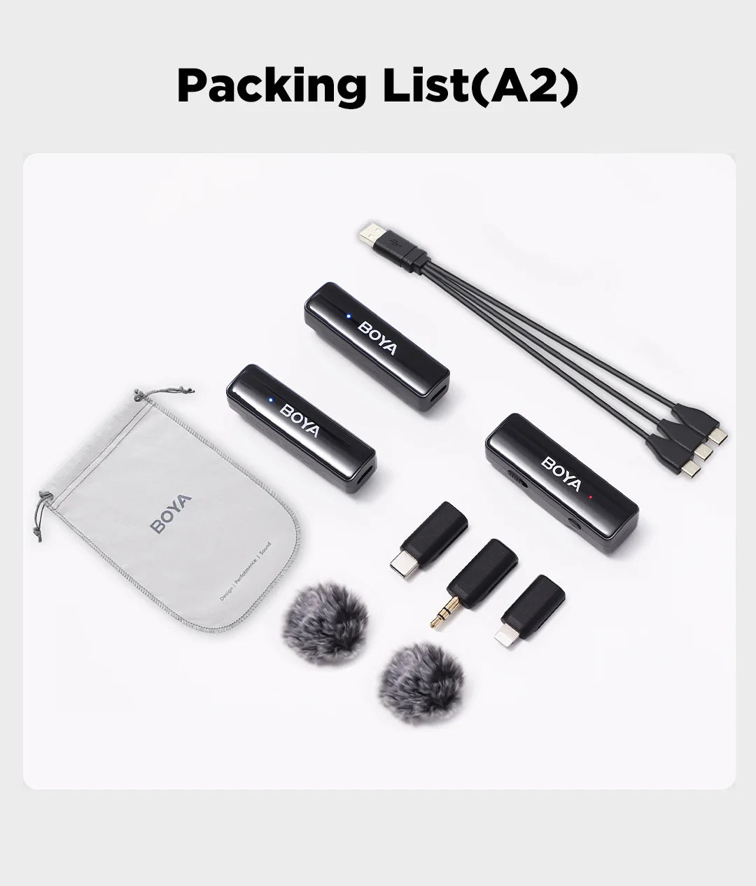 A Wireless Lavalier Microphone for iPhone 15/16 Series OPPO Samsung Xiaomi Go Pro SONY DSLR Cameras Vlog Recording