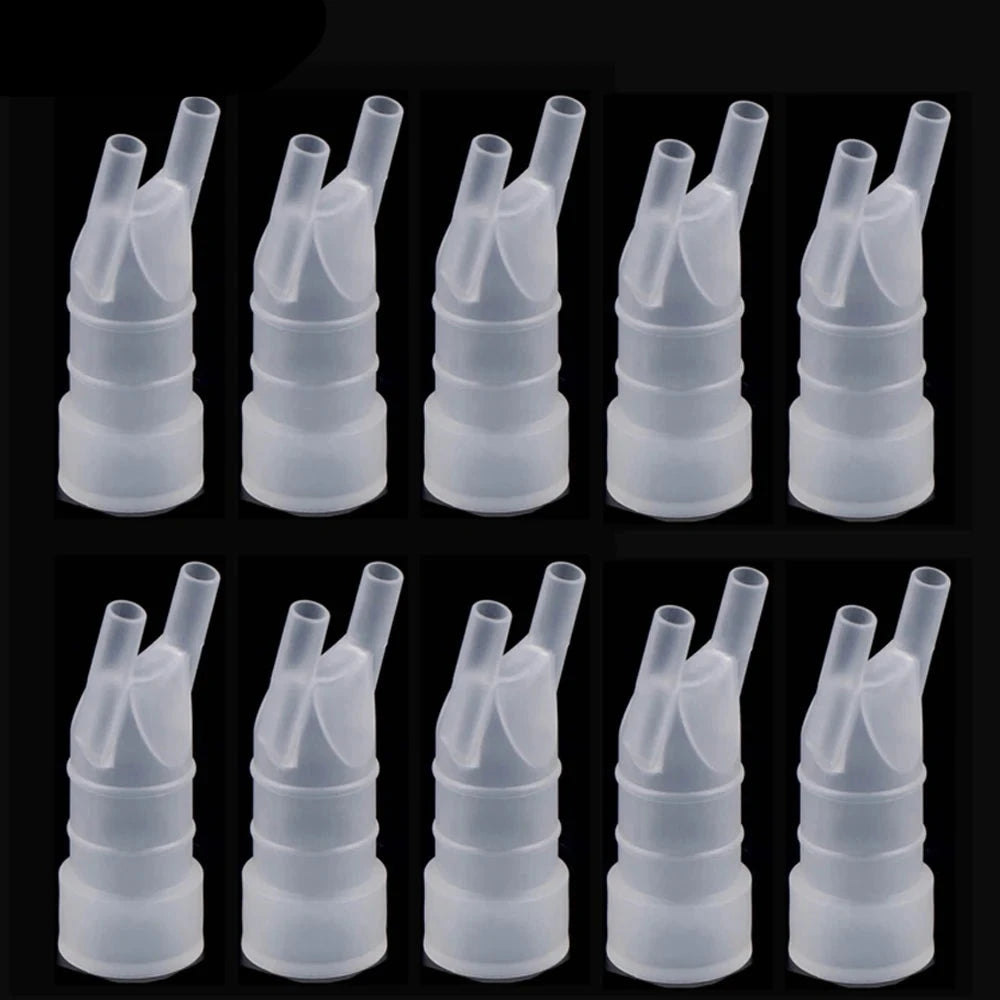 Food Grade Plastic Mouthpiece/Mouth Tube Nose Inhaler Set Accessories For Universal Household Compressor Nebulizer Inhalation