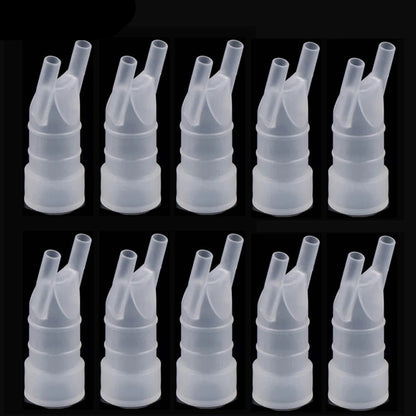 Food Grade Plastic Mouthpiece/Mouth Tube Nose Inhaler Set Accessories For Universal Household Compressor Nebulizer Inhalation