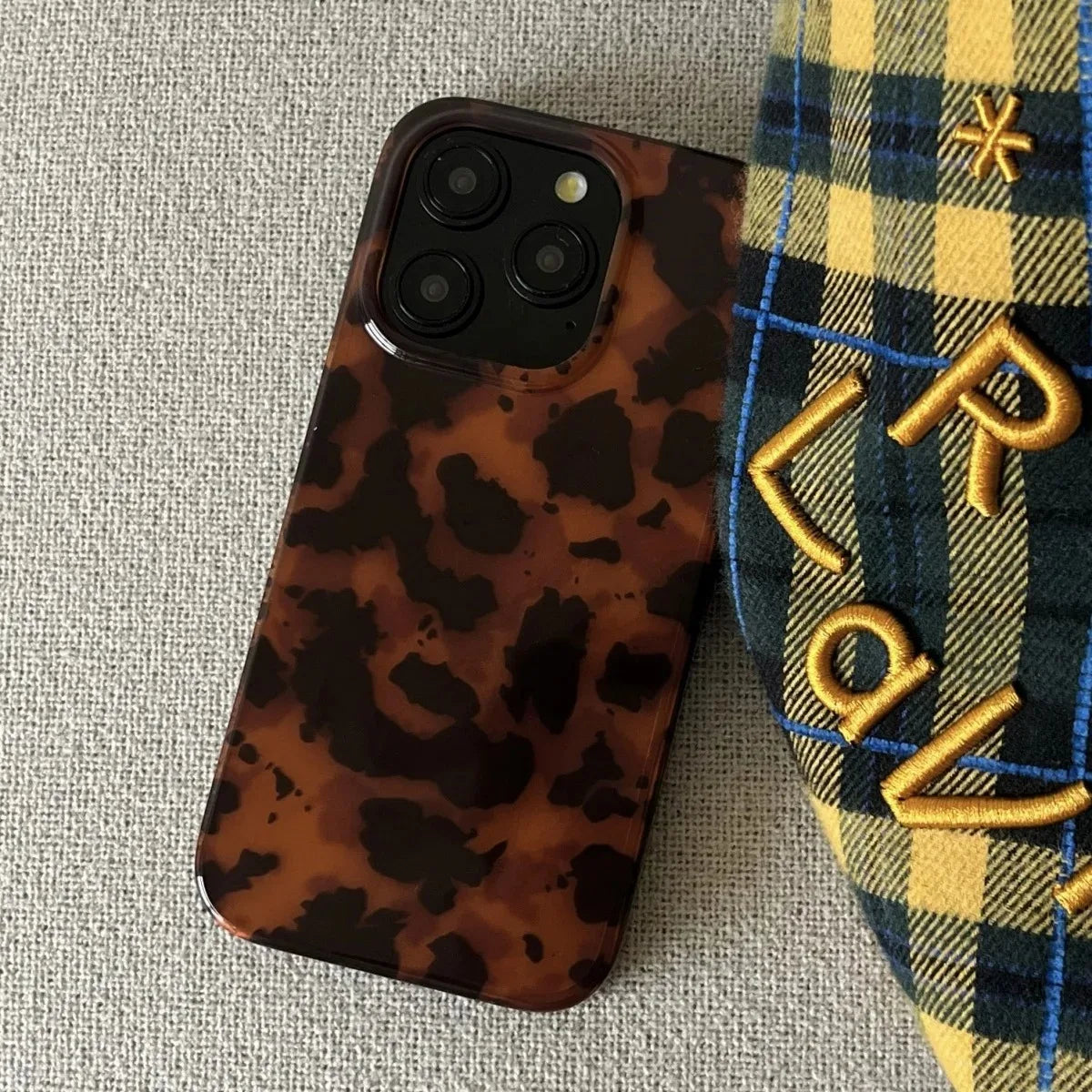 Dopamine Color Block Match Plaid Phone Case For iPhone 17 16 15 14 16E Grid Label Matte Cover
