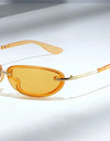 Y2k Sunglasses Women Trendy Rimless Fashion Glasses Vintage Designer Shades