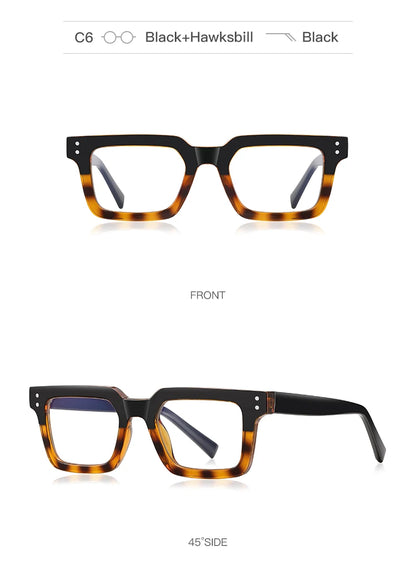 HONGMEI Men's Anti Blue Light Reading Glasses Brand Design Myopia Prescription Glasses Men Simple Optical Eyewear Glasses Frame