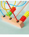 Montessori  Toys Wooden Roller Coaster Bead Maze Abacus Math Toys  Early Educational Toys for  1-3 Years