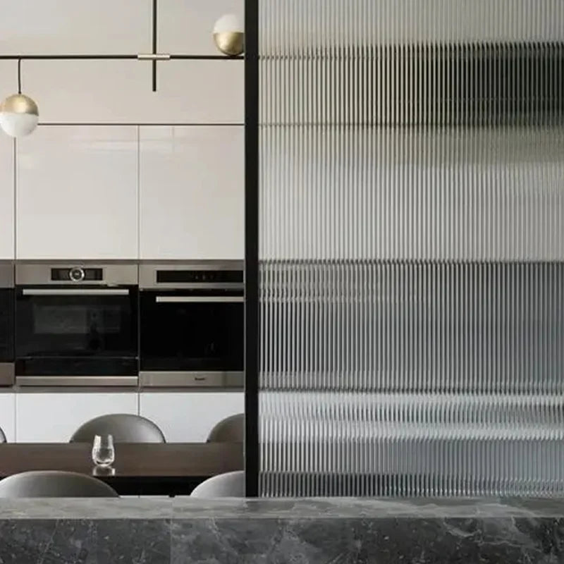 3D Electrostatic Glass Window Film Bathroom Window Sticker Transparent Opaque Anti-peep Glass Frosted Film Modern Art Decor