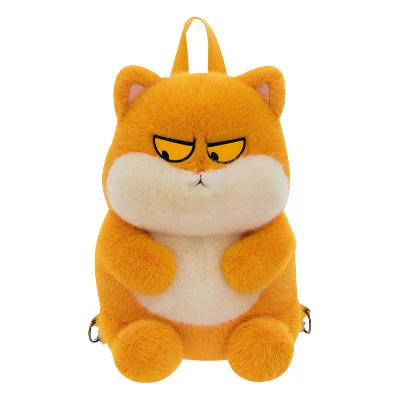 Kawaii Plush Stuffed Cat Doll Backpack Cute Kids Birthday Xmas Gift 2025 New Arrival Plush Toy for Children Girls Soft Cuddly