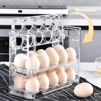 Egg Storage Box Holder Refrigerator Organizer Food Containers Egg Fresh-keeping Case Tray Dispenser Kitchen Storage Boxes