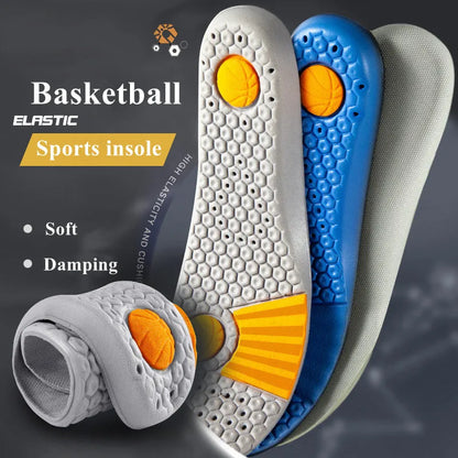 1Pair Sport Shoes Insoles Men Comfort Running Baskets Insole for Feet Shock Absorption Thick Shoe Sole Non Slip Shoe Pads