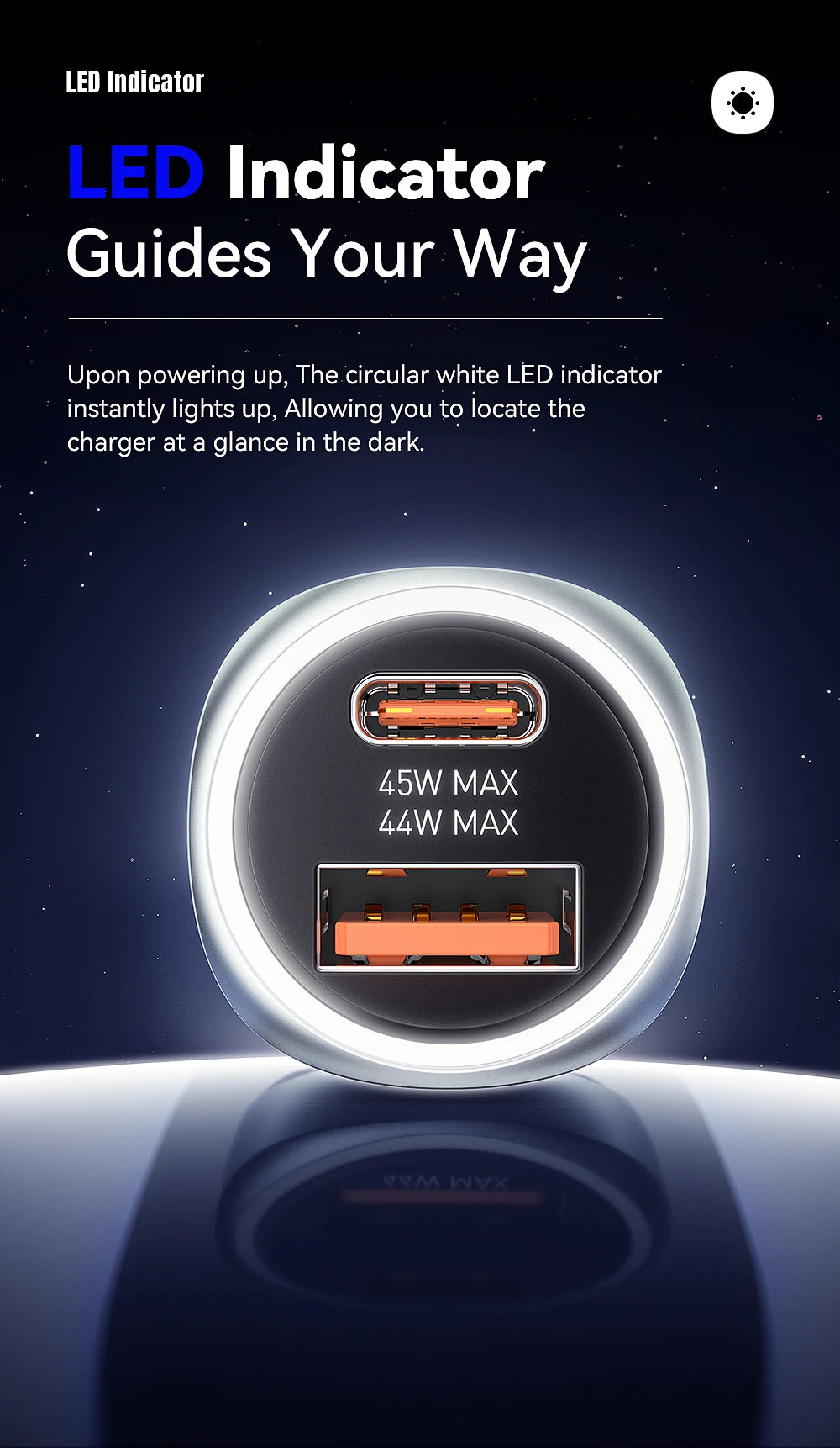 89W USB-C + USB-A Super Fast Car Charger (PD + QC 3.0)