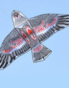 1.1m Eagle Kite with 30 Meter Kite Line Large Eagle Flying Bird Kites Children Gift Family Trips Garden Outdoor Sports DIY Toy