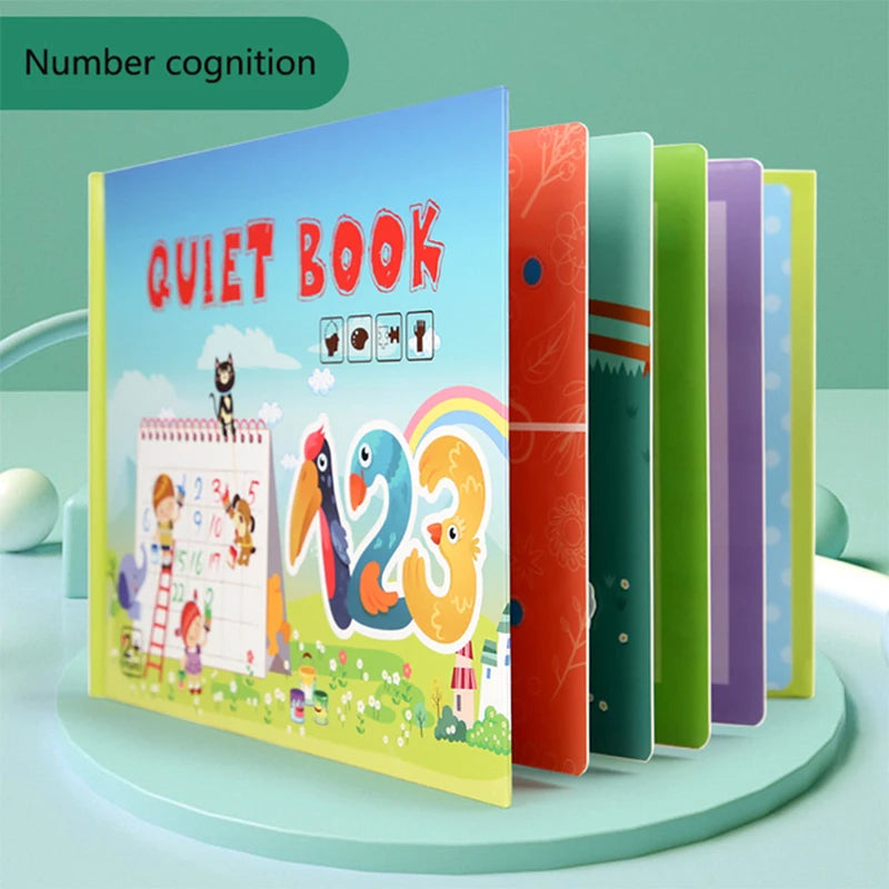 Montessori  Busy Book My First Quiet Book Paste Learning Educational Toys Books  Matching Game Toys for 1 to 3 Y