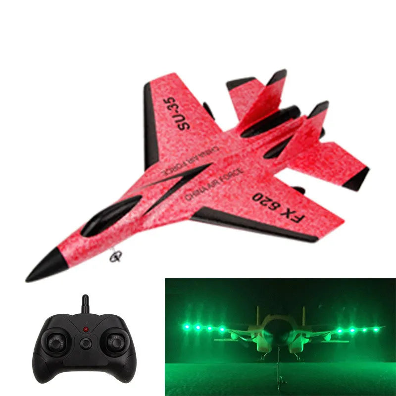 FX620 RC Plane Drone SU35 2.4G Fixed Wing Fighter Electric Toys Airplane Glider EPP Foam Toys  Boys Gift