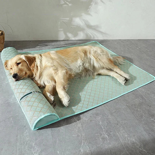 Cooling Dog Bed Mat Washable Pet Cushion Mattress