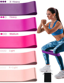 Resistance Bands for Working Out, Elastic Exercice Loop Bands,Yoga Starter Set of Stretch Bands for Booty Legs,Pilates Flexbands