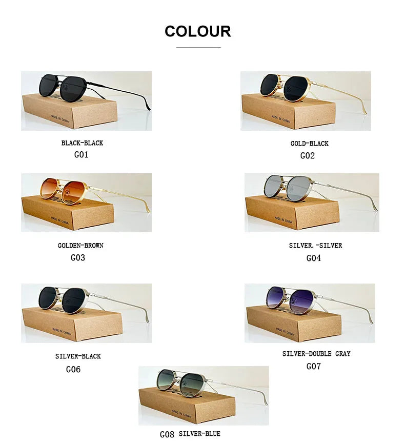 Oval Vintage Sunglasses With UV400 Protection