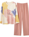 Women’s 2-Piece Pajama Set – Long Sleeve Top & Pants, Loose & Comfortable Winter Loungewear