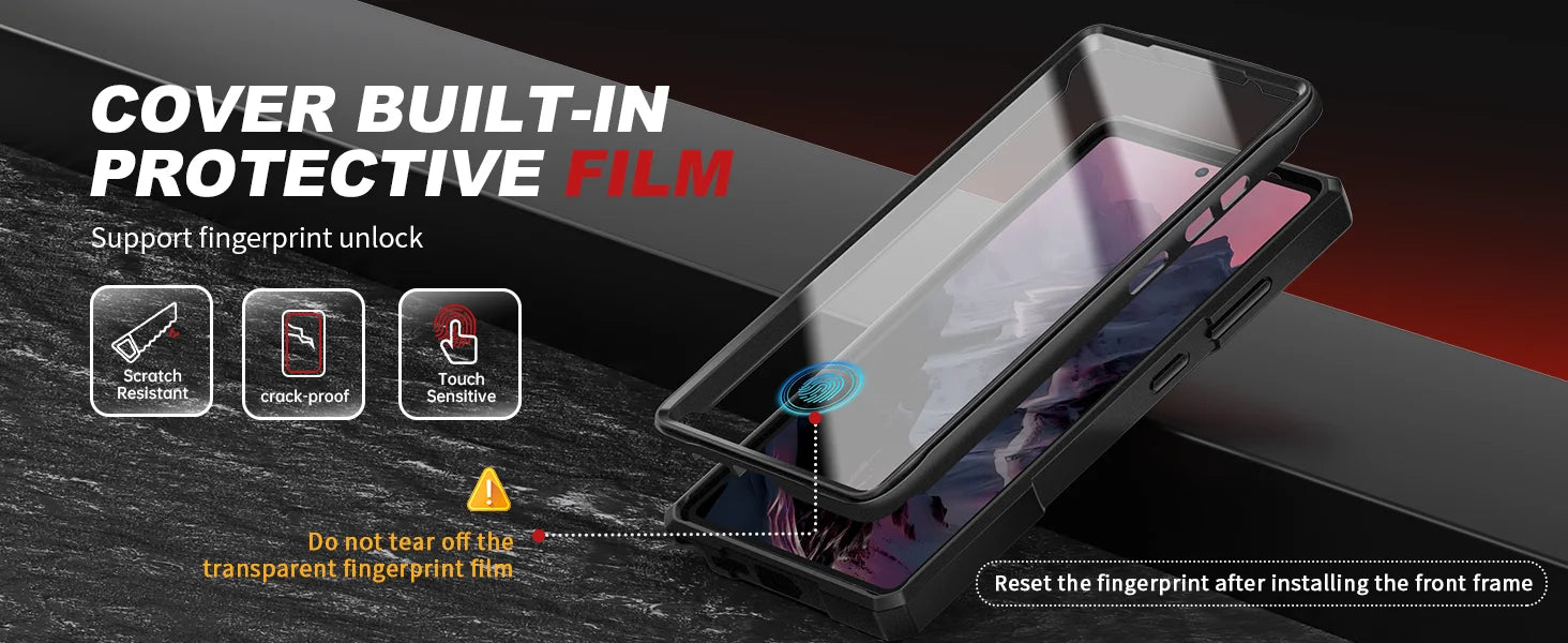 Stand for Samsung Galaxy S25 Ultra Case Compatible with Magsafe 2 Front Frames & Camera Cover Screen Protector