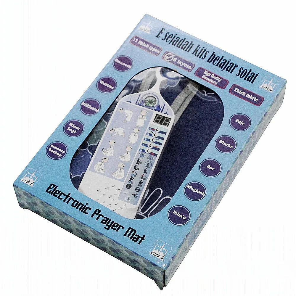 Prayer Mat for Learning Muslim Prayer Rug with Touch Keys Padded Islamic Prayer Mat Layer Rug