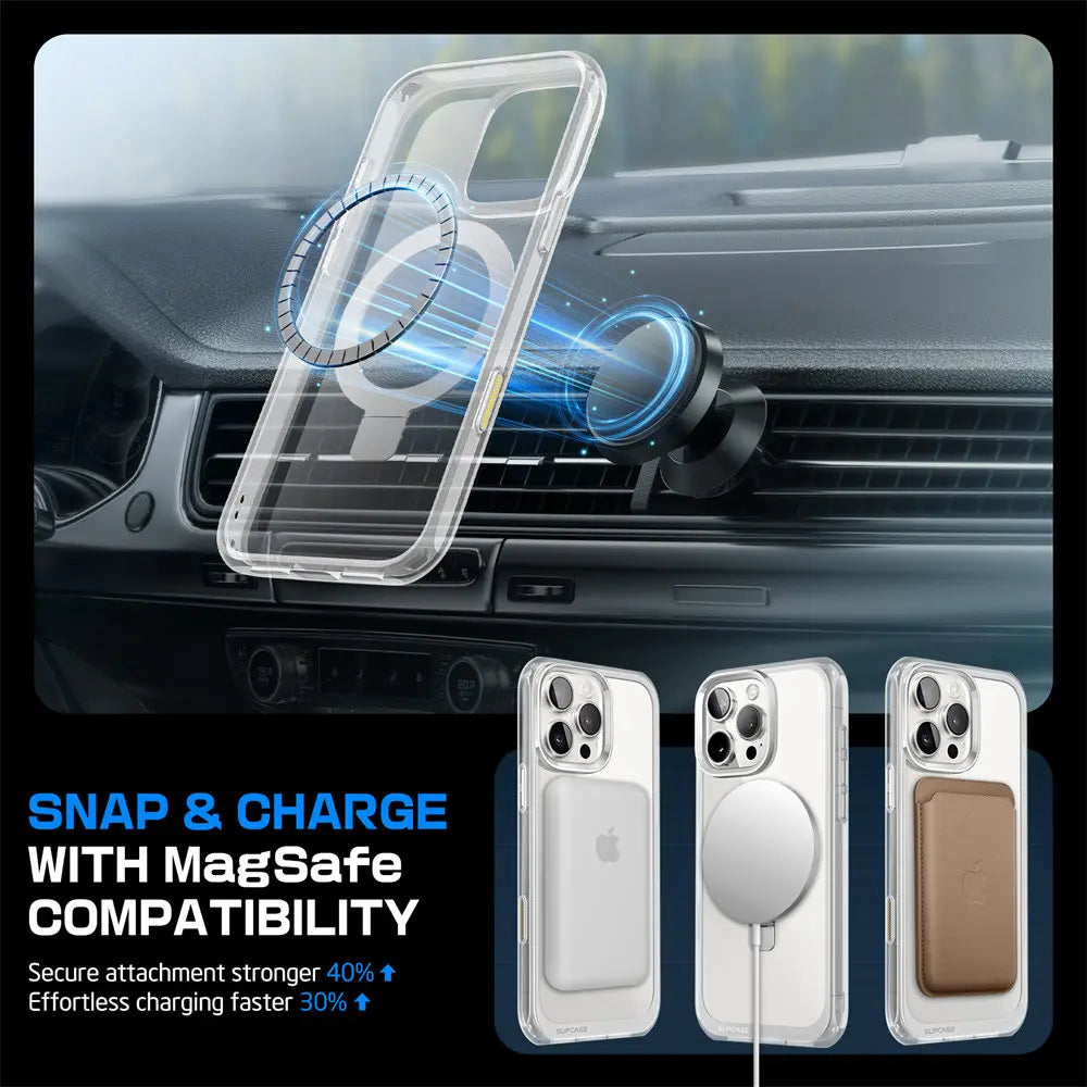 For iPhone 16 Pro Case with Camera Control Capture Button UB Mag Stand Series Slim Protective  Phone Case