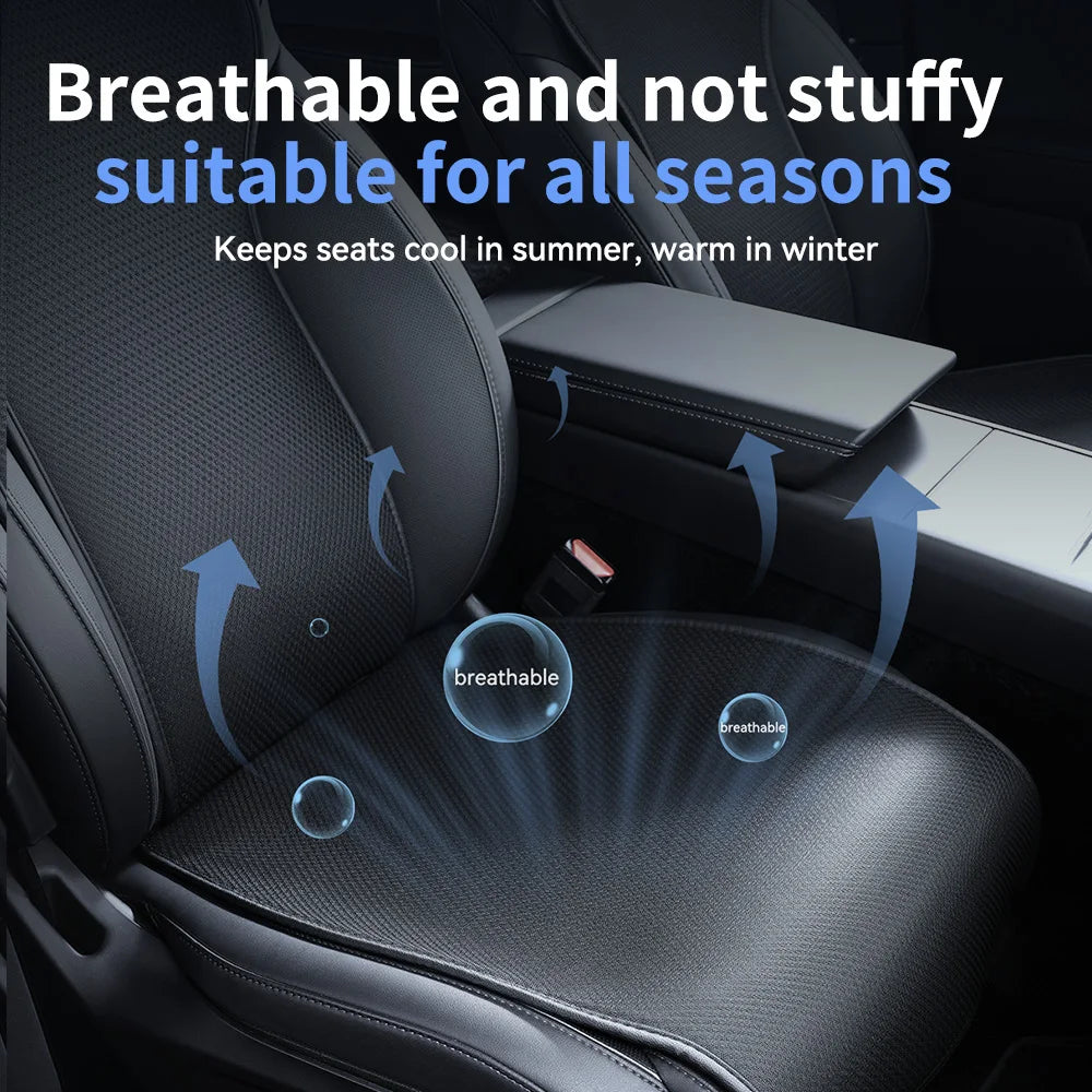 Tesla Model YL Juniper Ice Silk Seat Covers 11 Piece Set Breathable Four Season Seat Cushion Protector 6 Seat