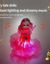 Electric Universal Walking Doll With Music And Dance, Wedding Dress Princess With LED Lights And Pleasant Music, Play House Toy,