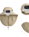 Children Outdoor Hat with Solar Fan Cooling Hat Multifunctional Rechargeable for Sport Golf Hiking Fashionable
