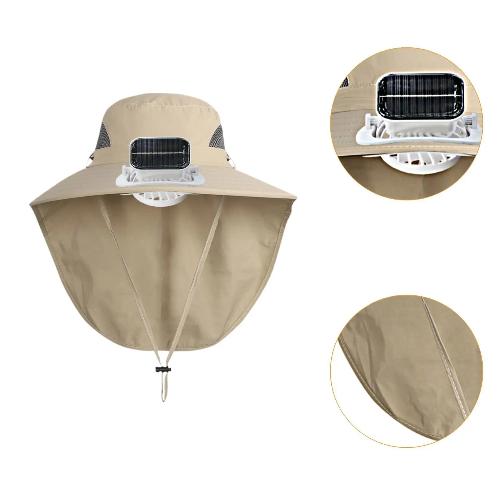 Outdoor Hat with Solar Fan Cooling Hat Multifunctional Rechargeable for Sport Golf Hiking Fashionable