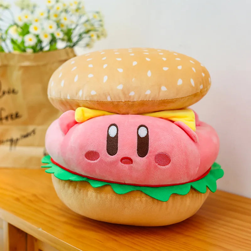 Cute Burger Shape Plush Toy Soft Huggable Stuffed Animal