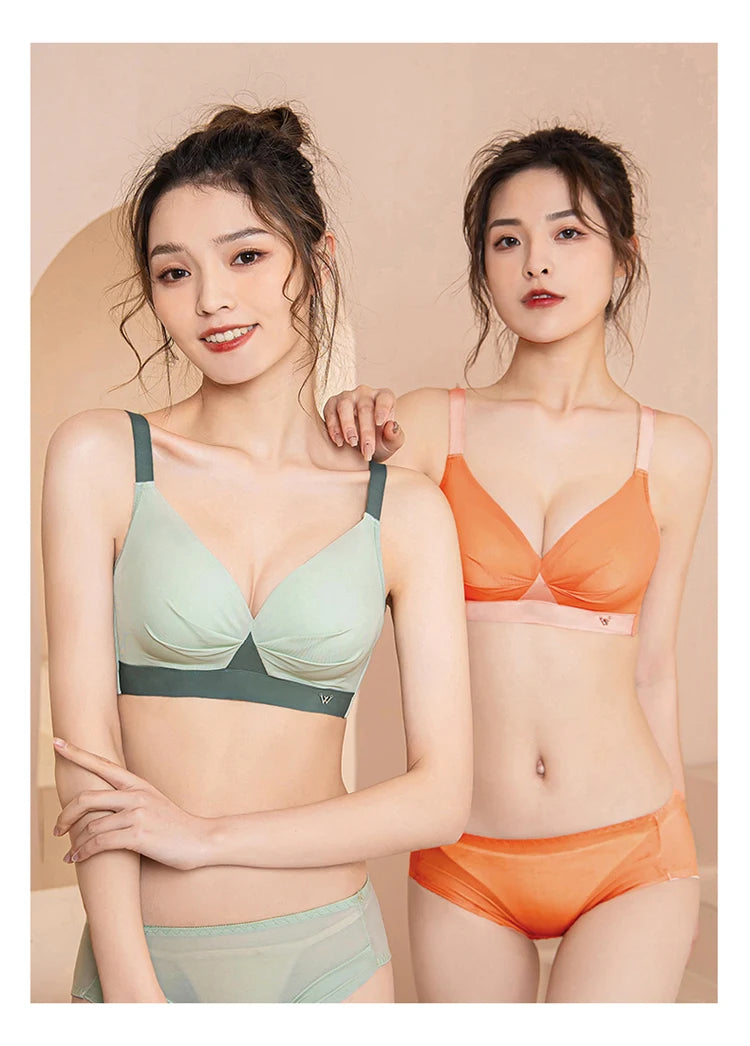 Women’s Fashion Lingerie Set – Comfortable Push-Up Bra & Antibacterial Panties