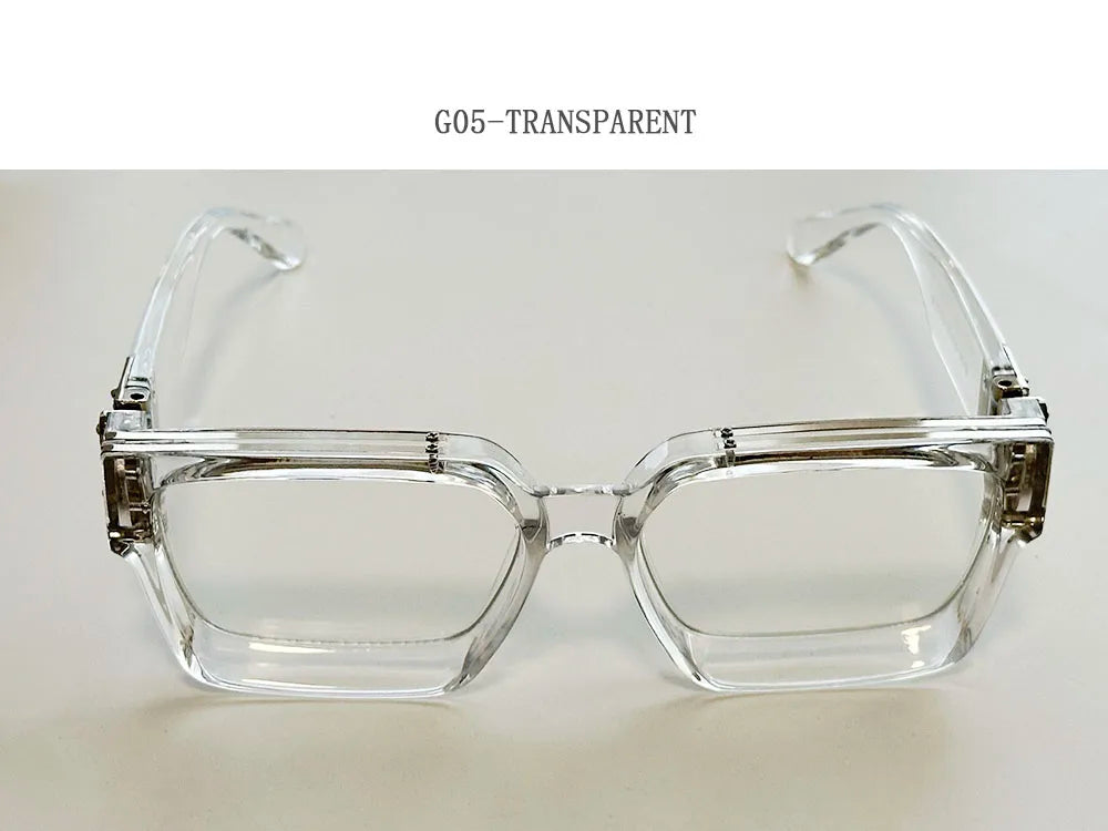 Retro Square Frame Sunglasses With UV400 Protection