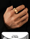 R02 Smart Ring Military Grade Titanium Steel Shell Health Monitoring IP68 & 5ATM Waterproof Multi-sport Modes
