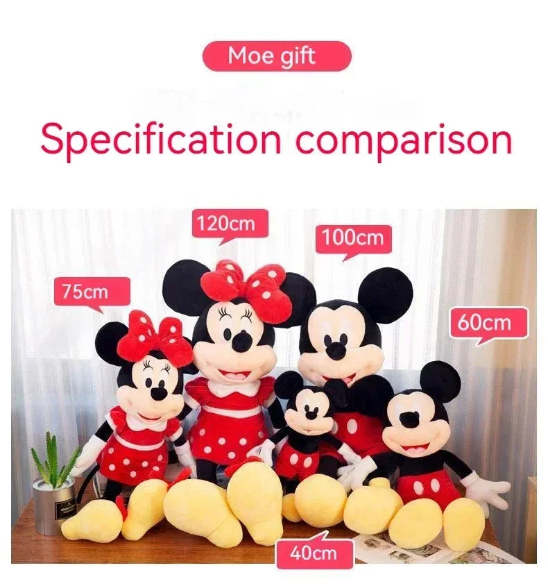 Cartoon Mouse Plush Doll Super Soft Crystal Velvet Pillow