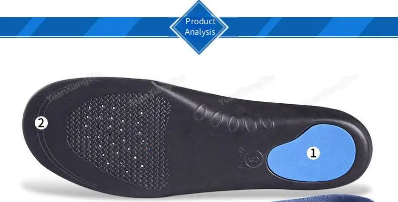 Orthopedic Insoles for Shoes Men Women Arch Support Insole for Feet Comfortable Shock-absorbing Inserts Sport Running Shoe Sole