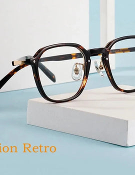 Ultra-light Retro Acetate Eyeglasses Fashion Small Face Optical Prescription Glasses Frame Men And Women KBT98C51