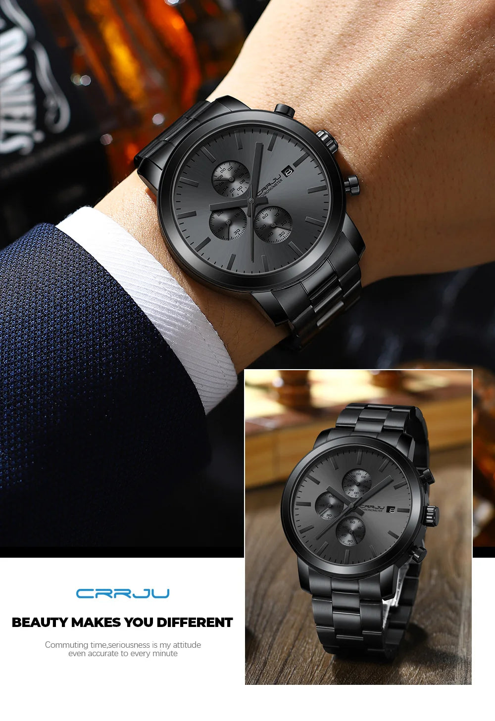Luxury Man Watch High Quality Waterproof Chronograph Wristwatch Quartz Casual Clock relogio masculino