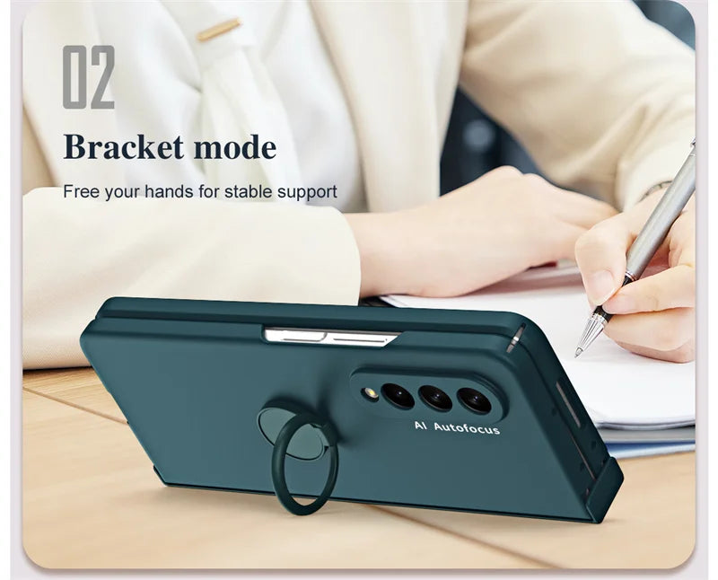 Car Mounted  Bracket Phone Case For Samsung Z Fold 2 3 4 5 Anti Fall All Inclusive Phone Protection Case
