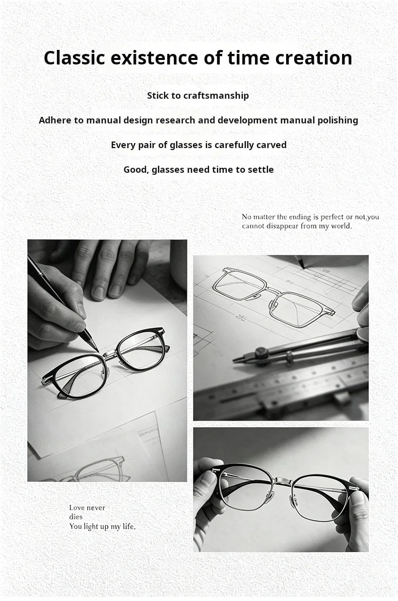 Business Titanium Progressive Multifocal Anti Reflection Prescription Glasses