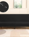 Armless Sofa Covers Elastic Solid Color Sofa Bed Cover Folding Seat Slipcover Dust-proof Stretch Couch Protector for Living Room