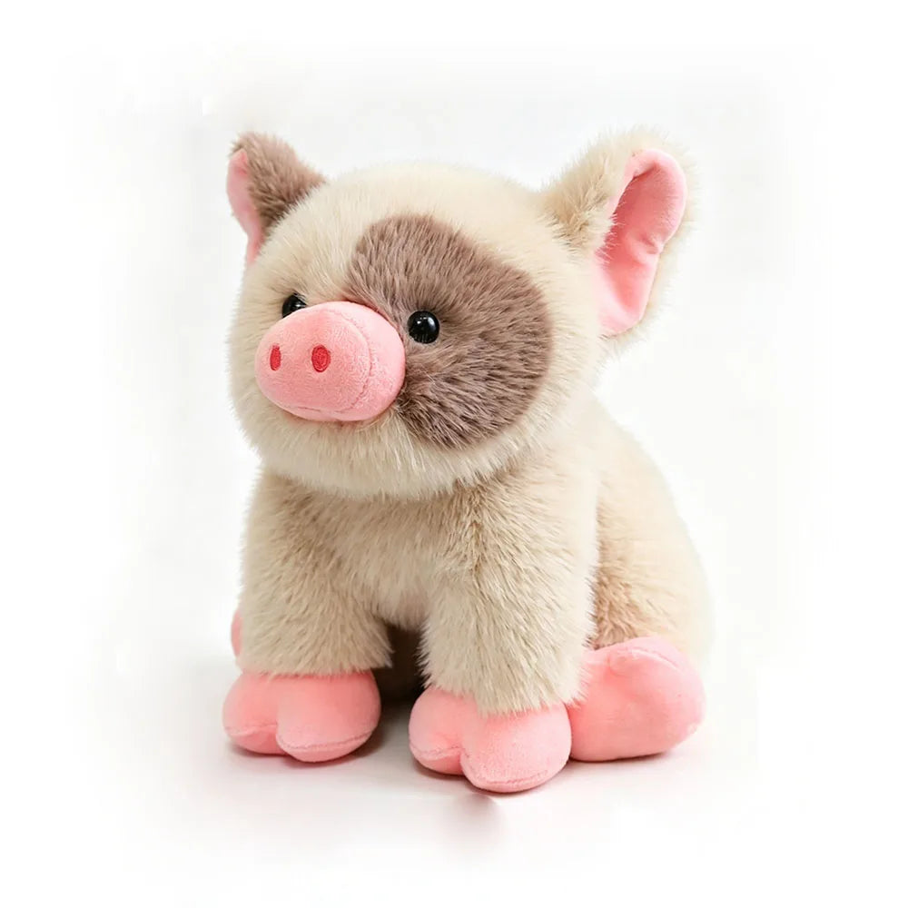 20CM Cute Pink White Pig Plush Toy Doll Soft Stuffed Animal Piggy Fluffy  Sleeping Pillow Birthday Gift Kids Girl Boy Room Decor