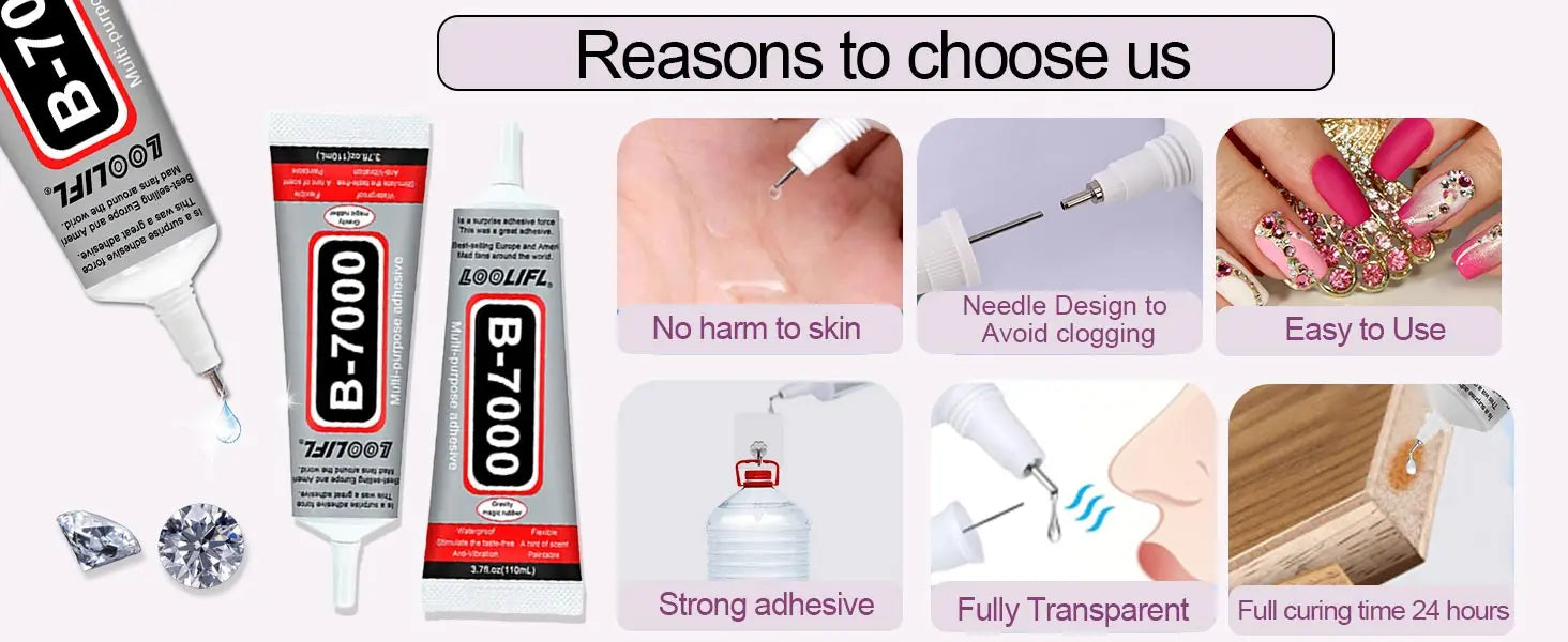 Glue, mobile phone screen glue, suitable for jewellery, house building models, dried flowers, wooden frames, fabrics, cardboard, woolen materials, universal crafts creative soft glue, anti-clogging design , 110ml