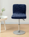 1PC Shiny Velvet Short Bar Chair Covers Stretch Back Bar Stool Covers Small Size Dining Barstool Slipcovers Party Banquet Decor