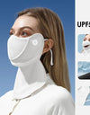 Women's Anti-UV Sunscreen Face Mask Scarf Breathable Ice Silk Half Face Cover Thin Summer Face Cover Mask