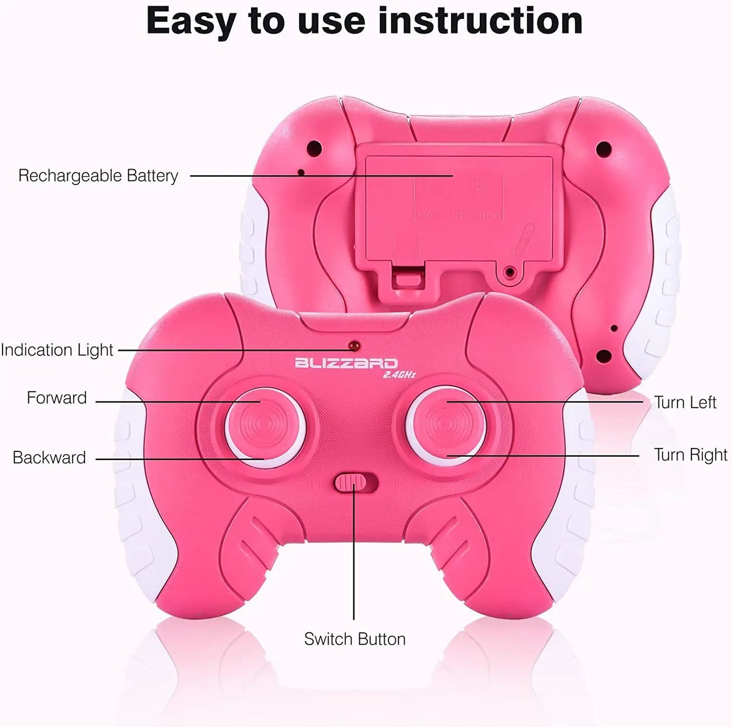 Pink Remote Control Off Road Climbing Car Toy
