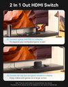 HDMI Switcher 8K Bi-Direction 2.1 HDMI Switch 1x2/2x1 Adapter 2 in 1 Out Converter for PS4/5 Xiaomi TV Box HDMI Splitter