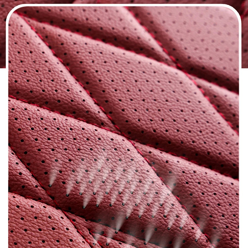 Universal Car Seat Cushion Nappa Leather Breathable Car Seat Covers Comfortable Four Seasons Auto Seat Protector Car Chair Pads
