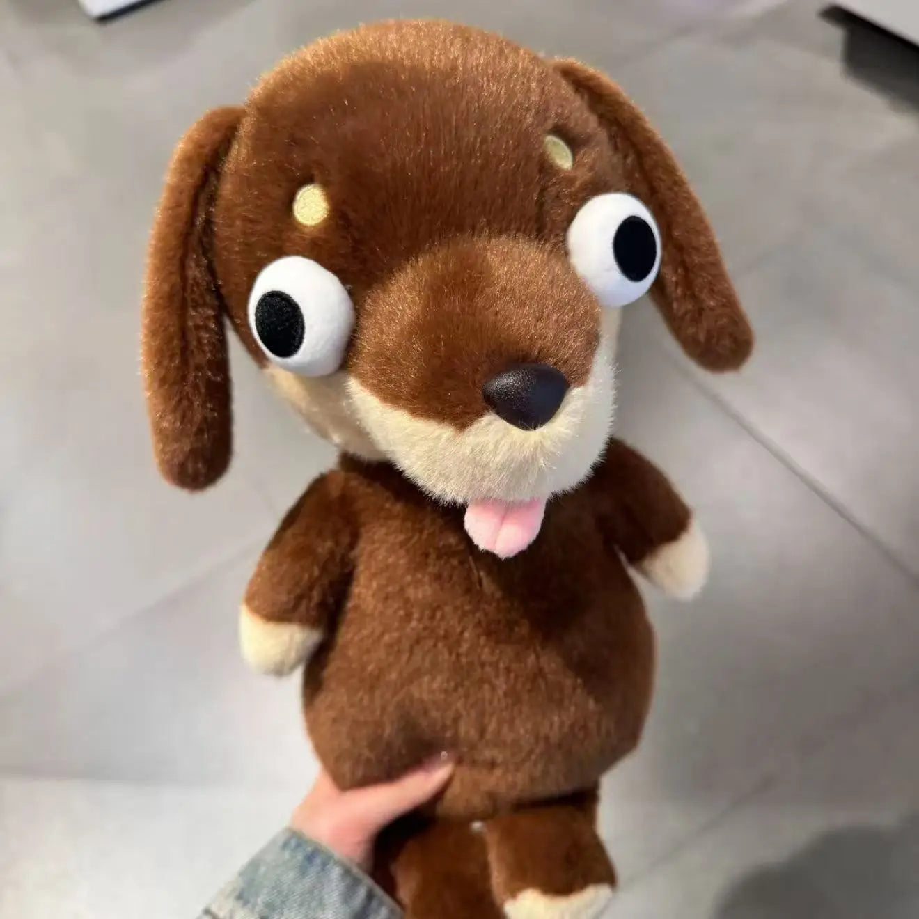 Kawaii Dachshund Stuffed Doll Plush Toy Cartoon Cuddly Animal for Kids Birthday Gift Girls Anime Themed Soft Toy International